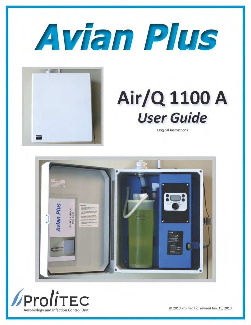 Prolitec Air/Q 1100-Avian user guide