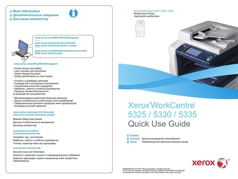 Xerox WORK CENTRE 5325 Operating manual