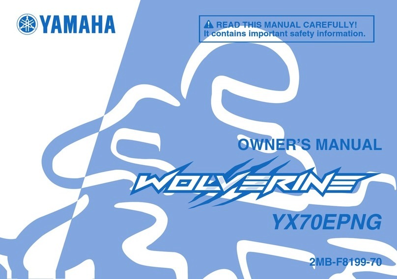 Yamaha Wolverine YX70EPNG User manual Yamaha Wolverine YX70EPNG User manual