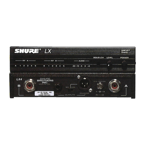 Shure LX4 Service manual