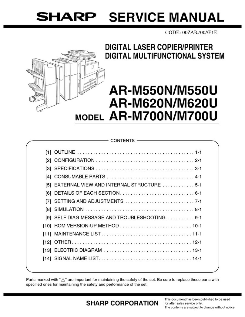 Sharp AR-M550N User manual
