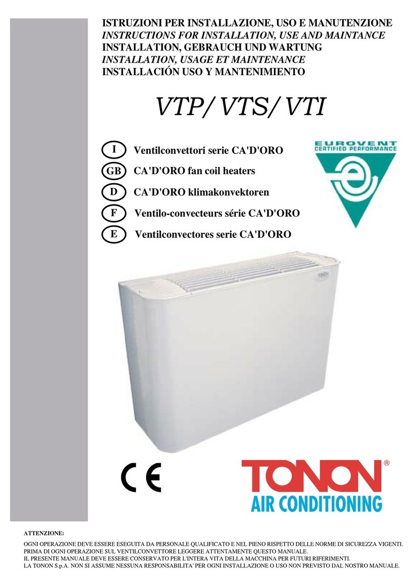 Tonon VTP Parts list manual