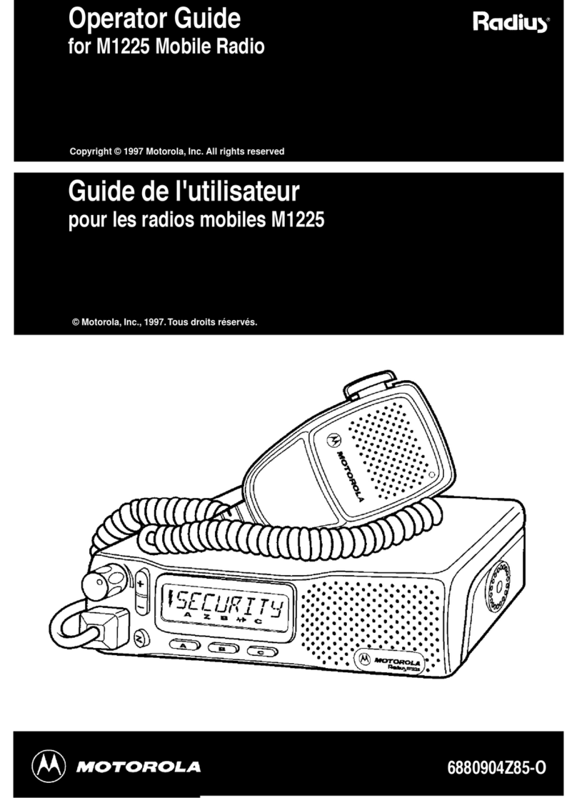 Radius m1225 Operator's guide