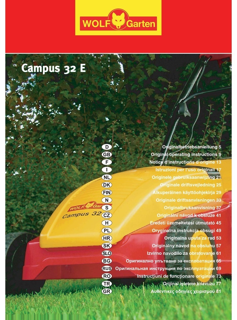 Wolf Garten campus 32 e User manual
