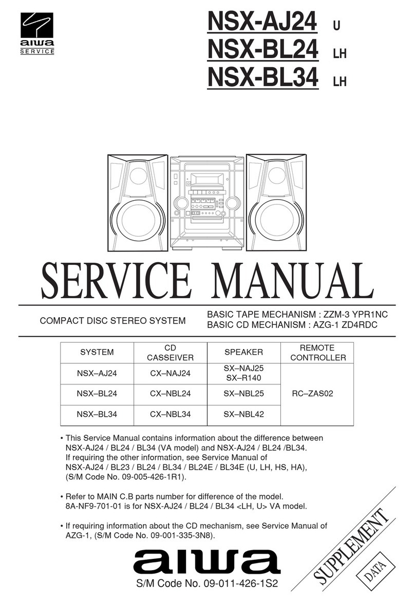 Aiwa NSX-AJ24 U User manual