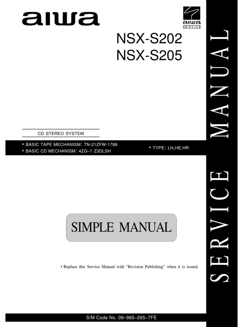 Aiwa NSX-S202 Service manual