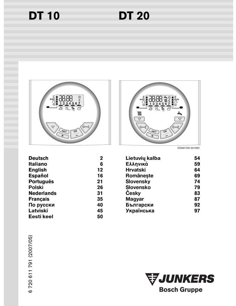Junkers DT 10 Operation manual