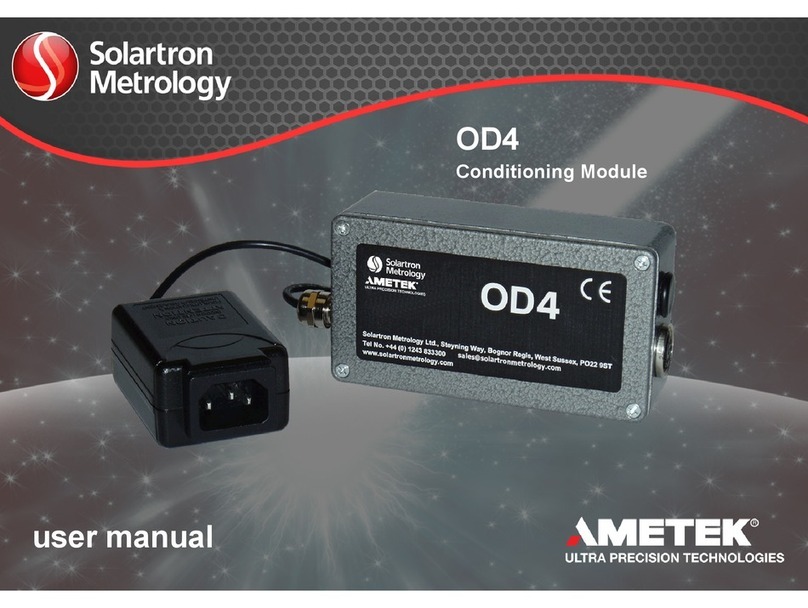 Solartron Metrology OD4 User manual
