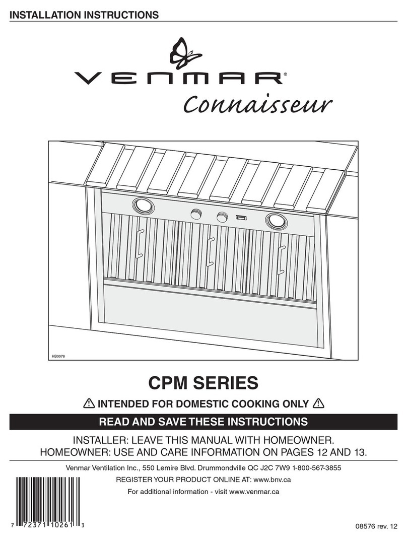 Venmar CPM SERIES installation instructions Venmar CPM SERIES installation instructions