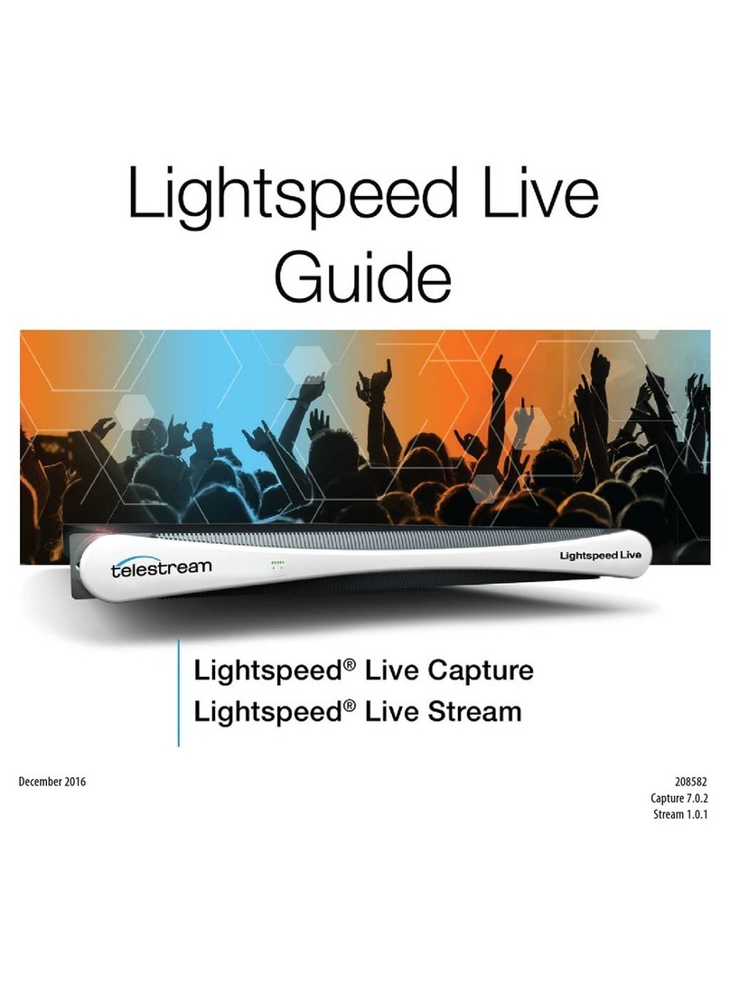 Telestream lightspeed live capture User manual