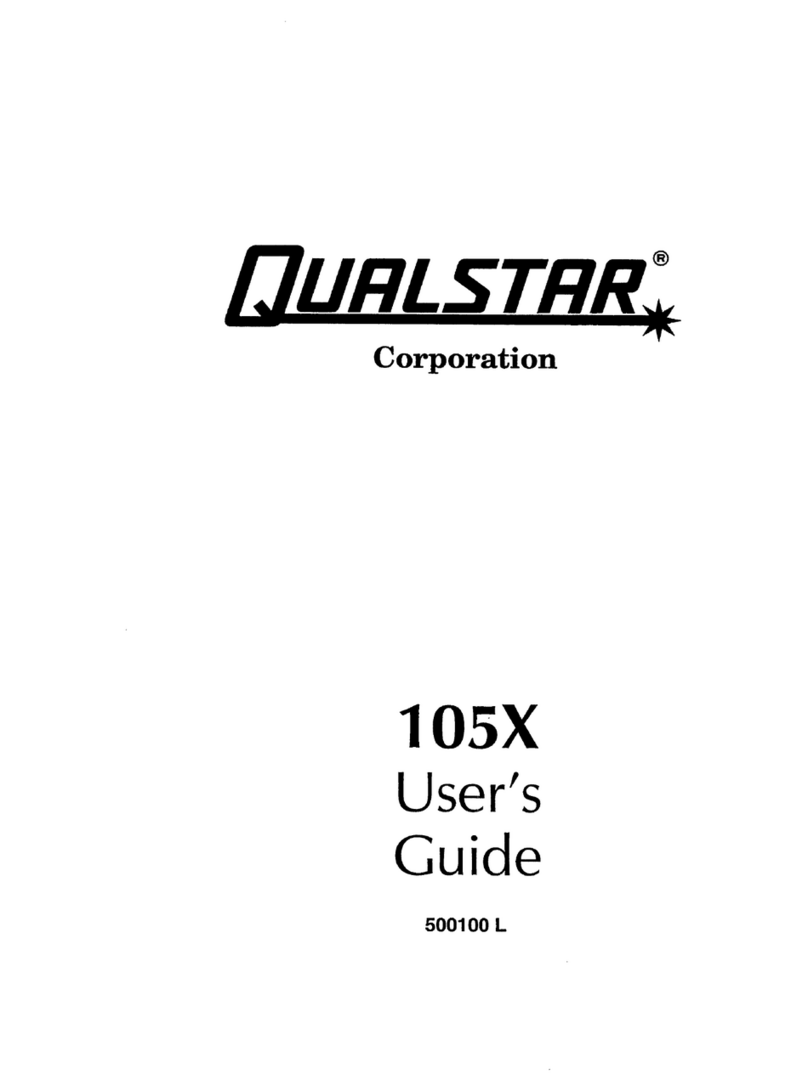 Qualstar 105X User manual