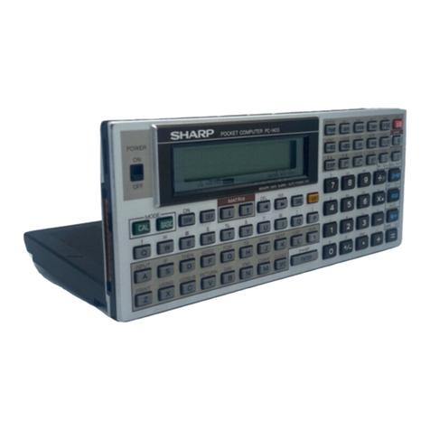 Sharp PC-1403 User manual