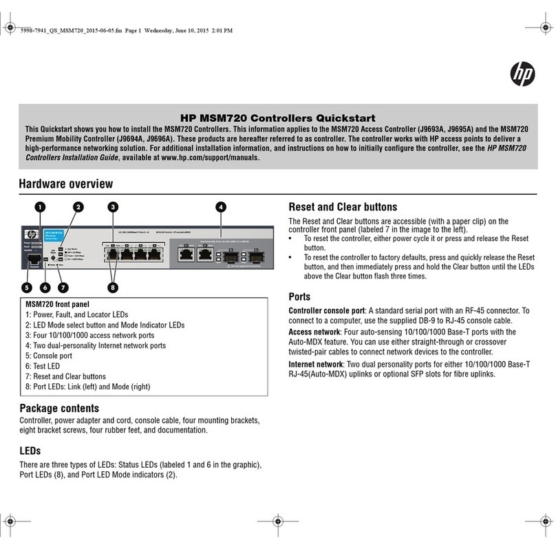 HP MSM720 quick start