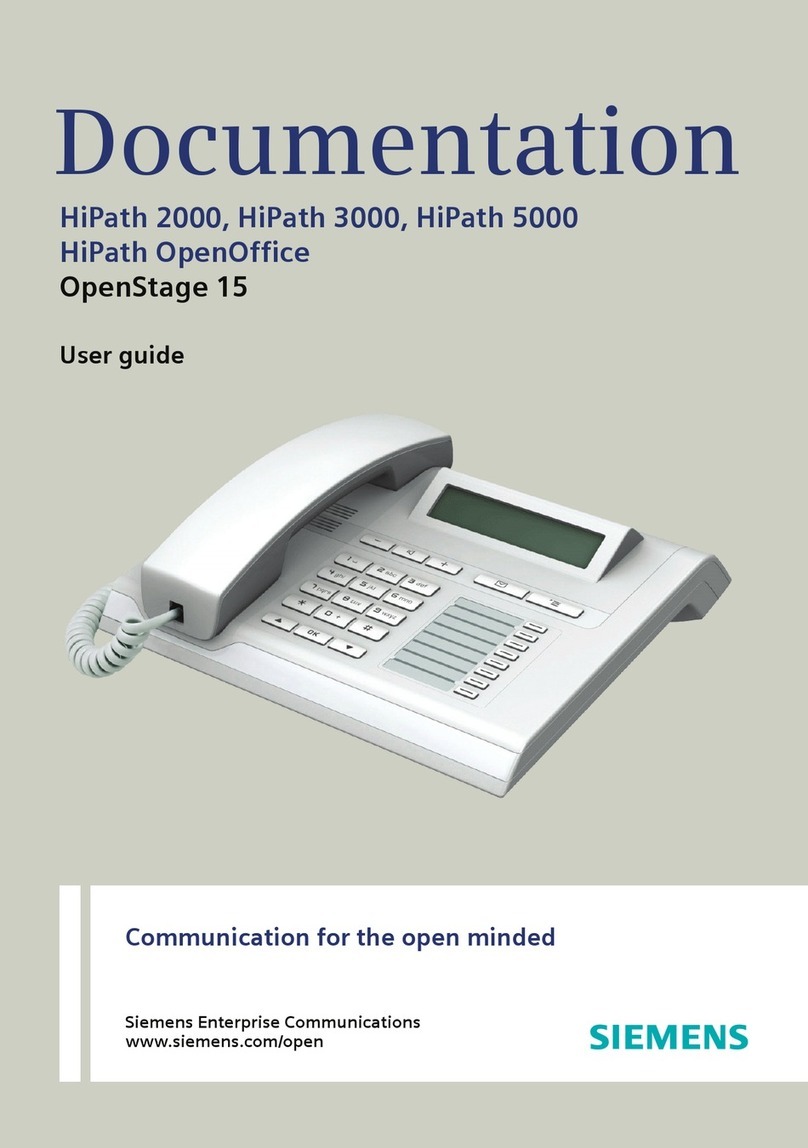 Siemens HIPATH 2000 user guide