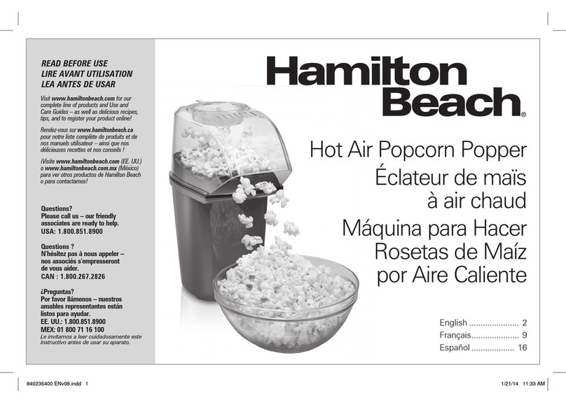 Hamilton Beach 73400 instruction manual