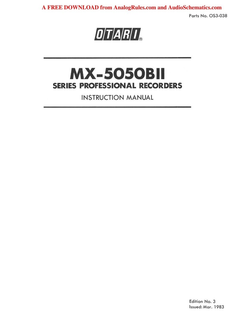 OTARI MX-5050BII Series instruction manual