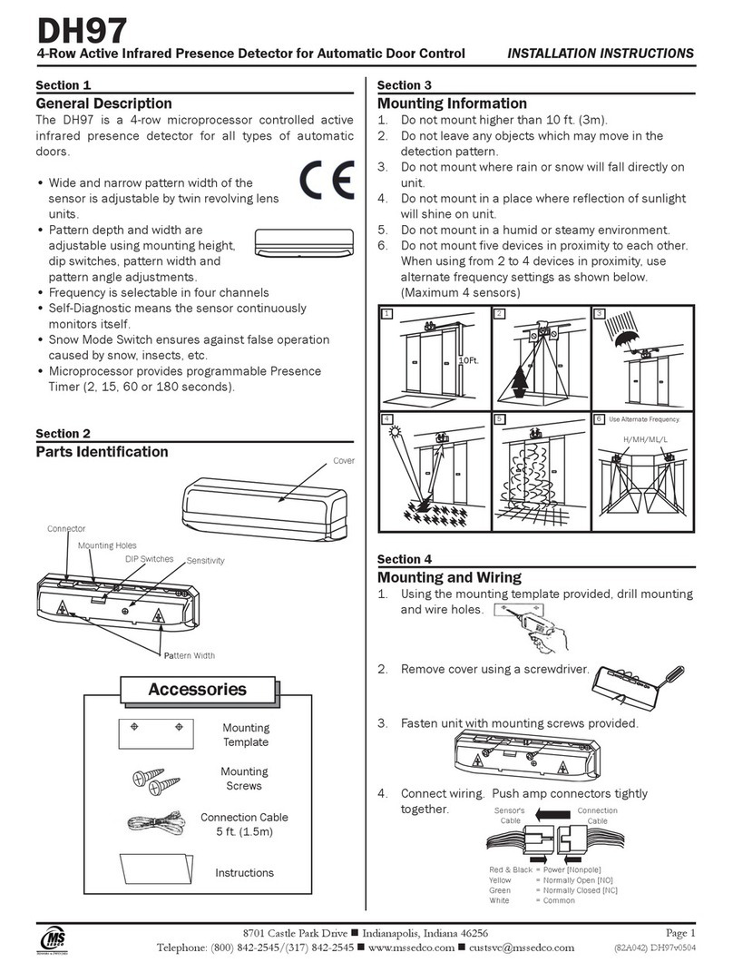 MS Sedco DH97 installation instructions