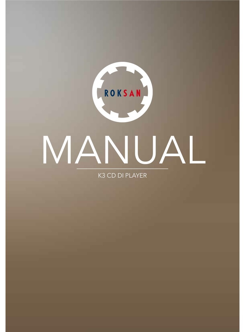 Roksan Audio K3 User manual