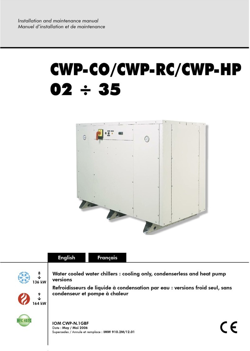 Itelco-Clima CWP-HP Installation and maintenance manual