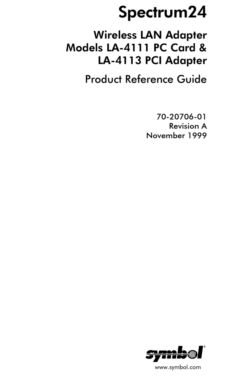 Symbol sprectum24 LA-4111 reference guide