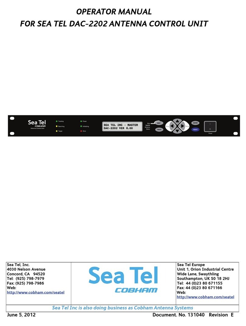Sea Tel DAC-2202 Operator's manual