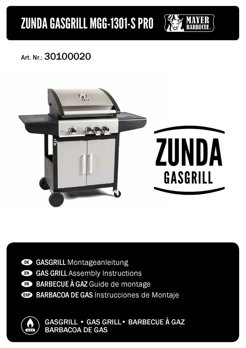 Mayer zunda MGG-1301-S PRO Assembly instructions