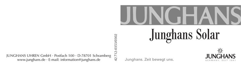 Junghans solar user manual