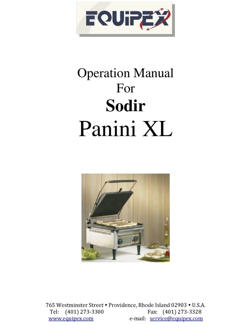Equipex sodir panini xl Operation manual