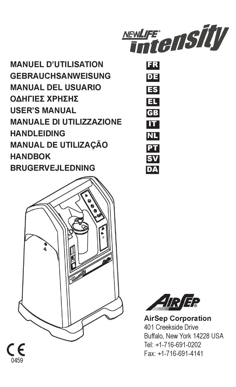 AirSep newlife intensity User manual