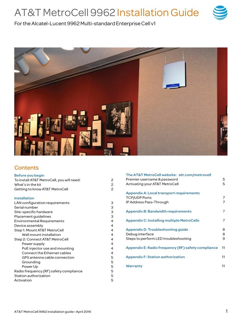 AT&T metrocell 9962 installation guide