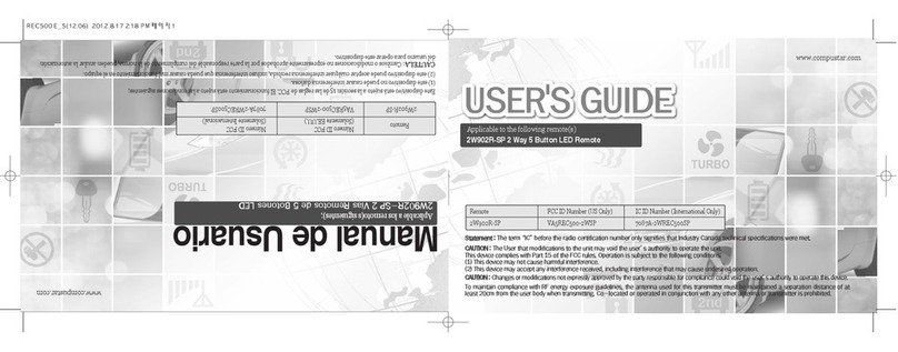 Firstech 2W902R-SP User manual