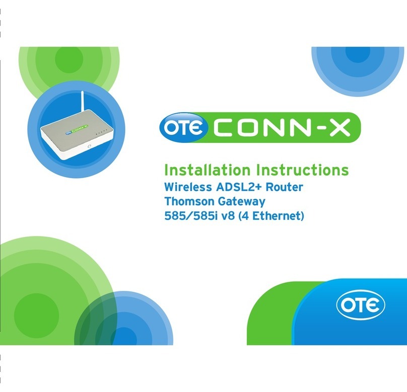 OTE conn-x 585i installation instructions