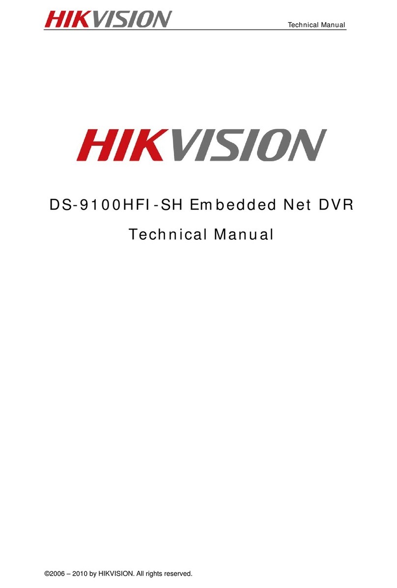 HIK VISION DS-9100HFI-SH Series Technical manual HIK VISION DS-9100HFI-SH Series Technical manual