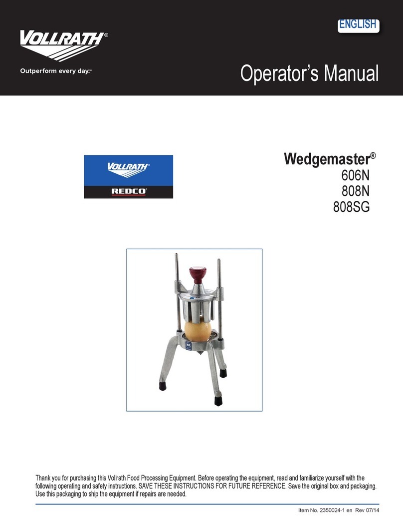 Vollrath 606N User manual