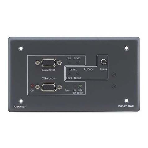 Kramer WP-210AE User manual