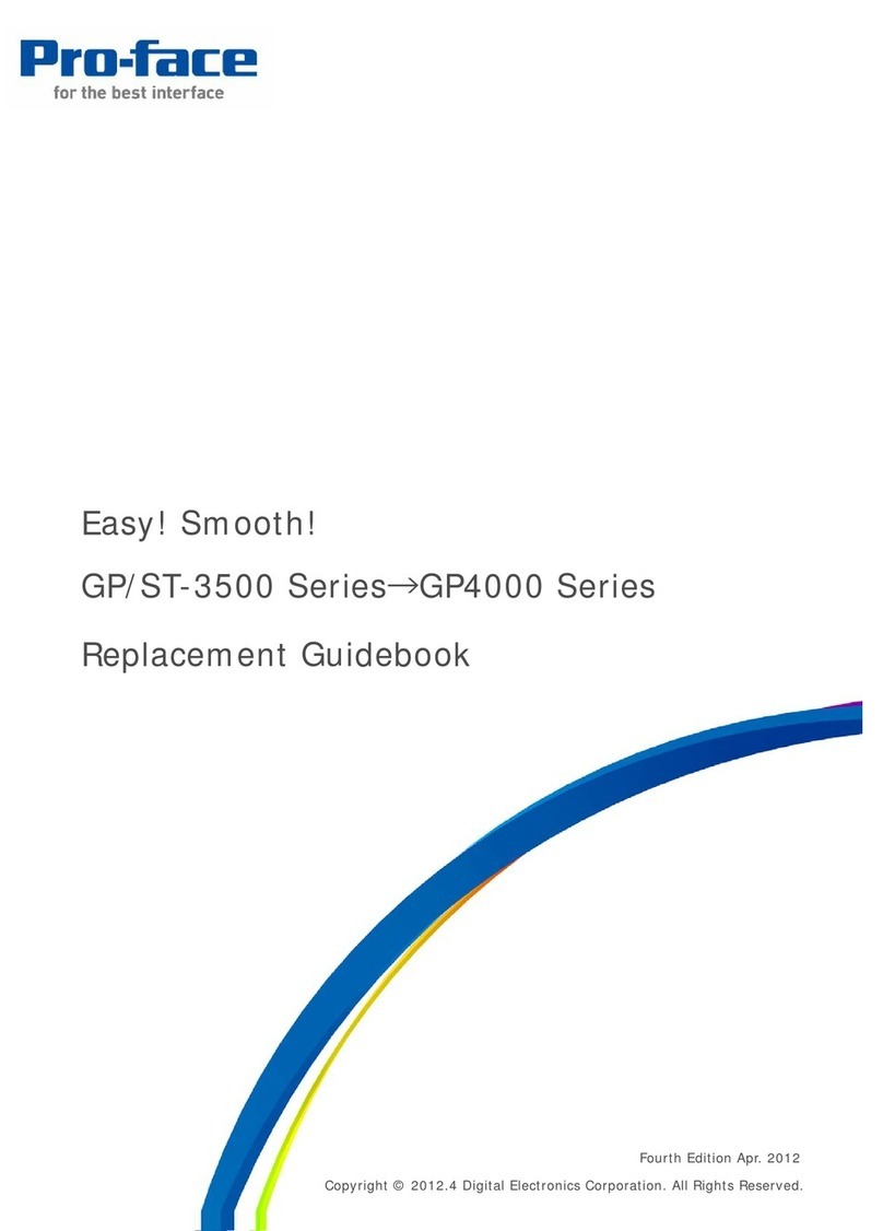 Pro-face GP-3500L Guide book