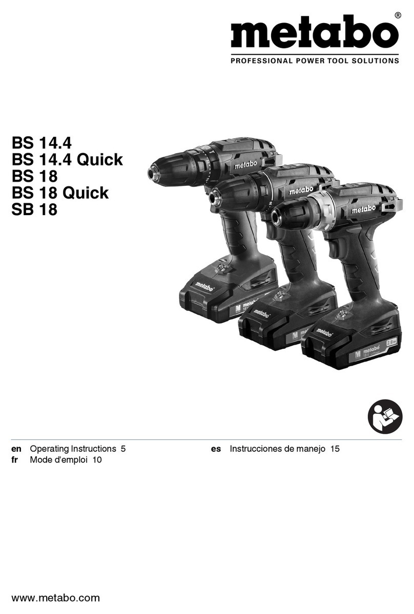 Metabo BS 14.4 User manual