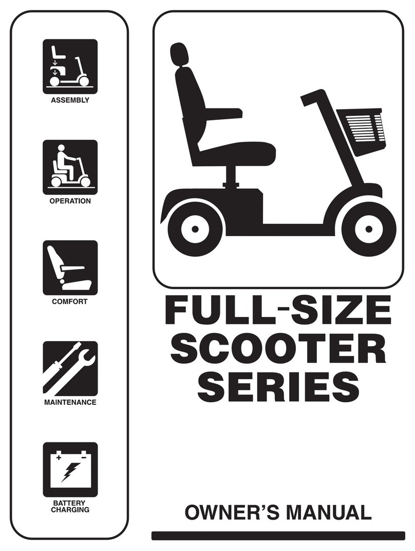 Pride Mobility 613 User manual