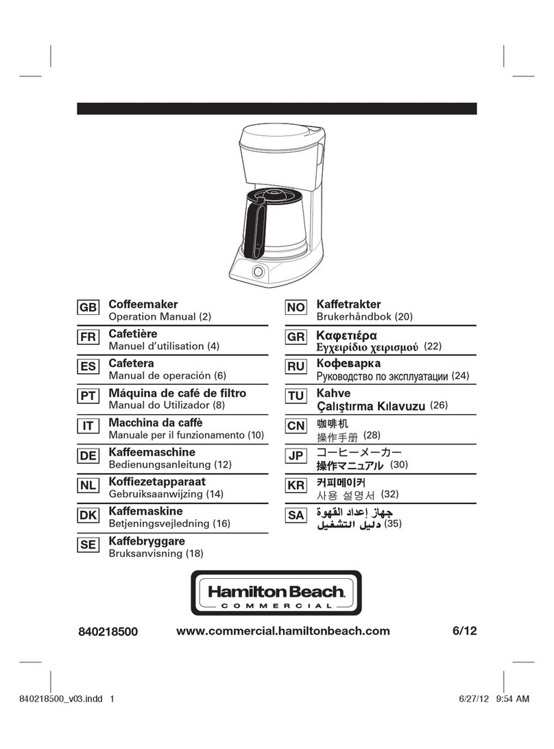 Hamilton Beach HDC500C User manual