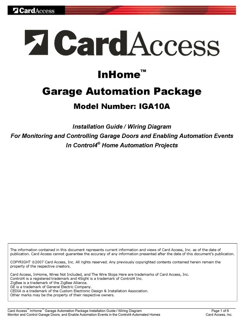 CardAccess inhome IGA10A installation guide
