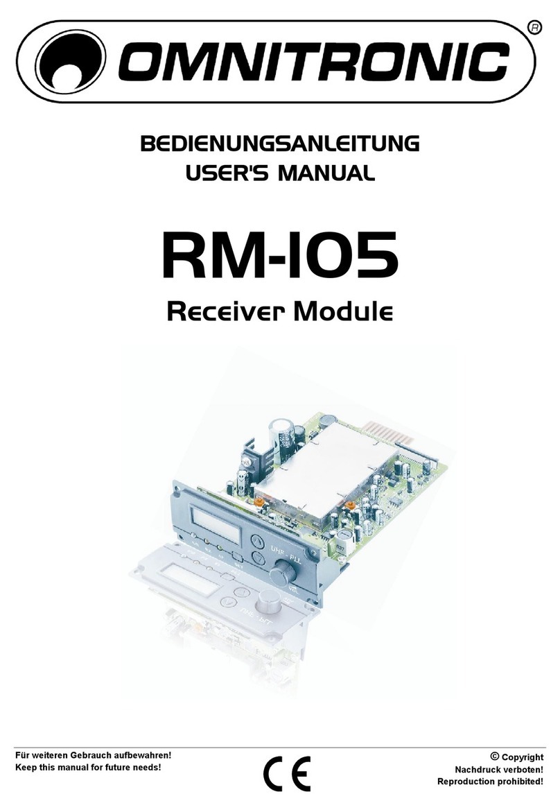 Omnitronic RM-105 operating instructions