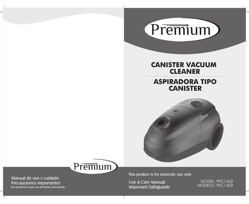 Premium PVC1402 Use & care manual