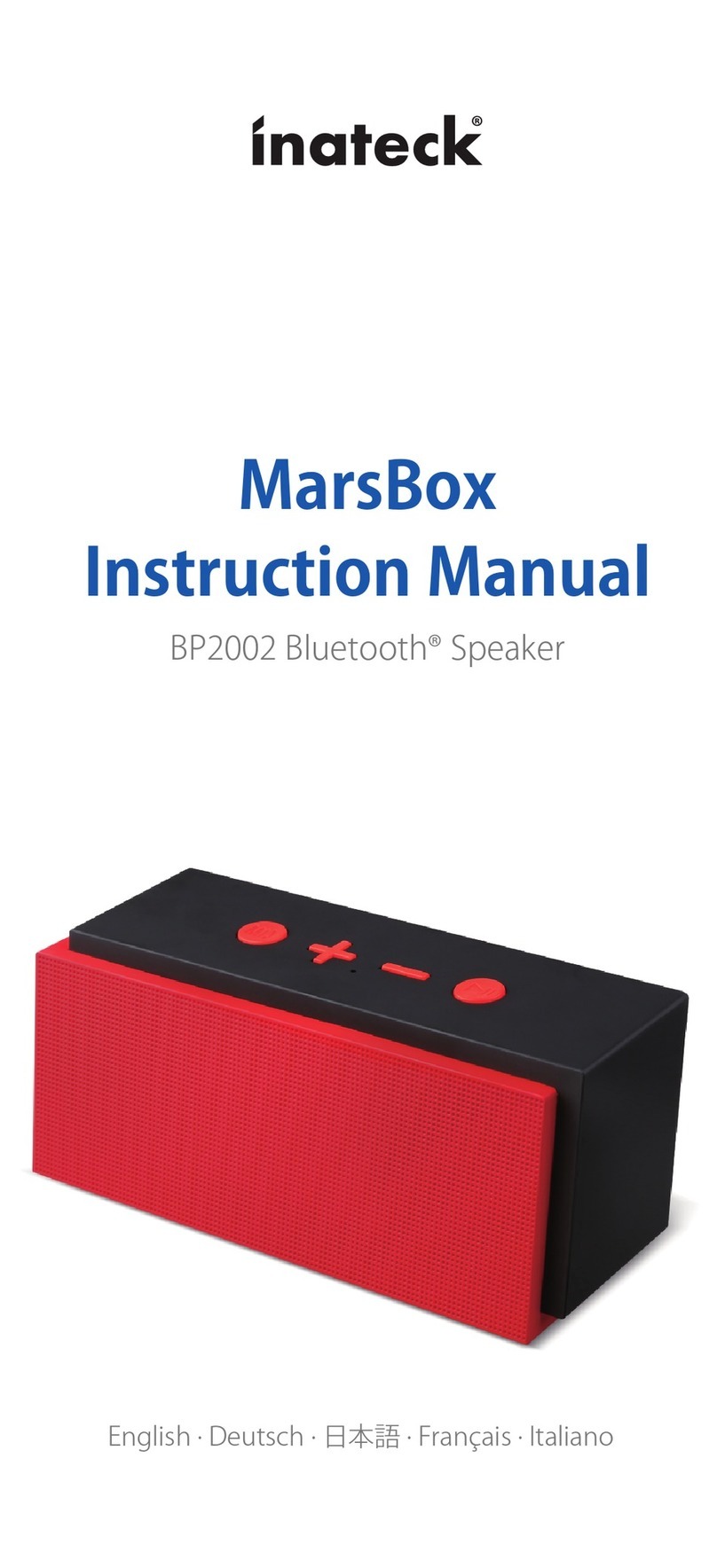 Inateck BP2002 instruction manual