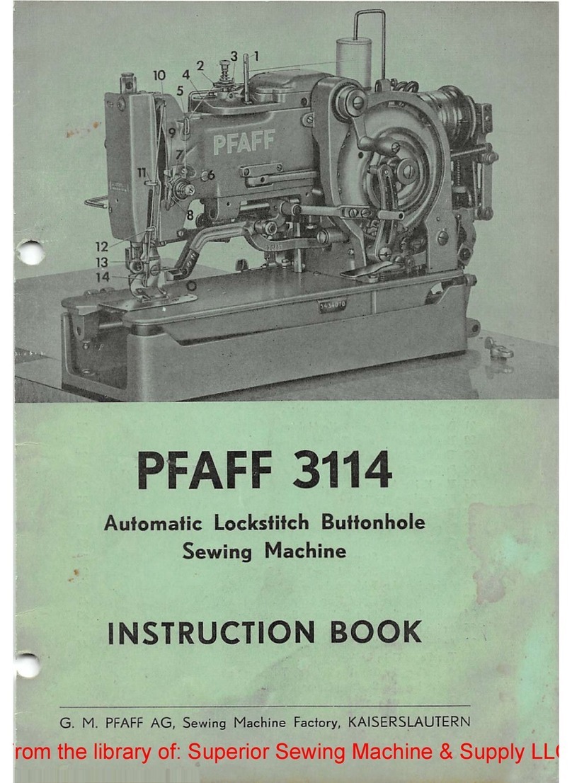 Pfaff 3114 User manual