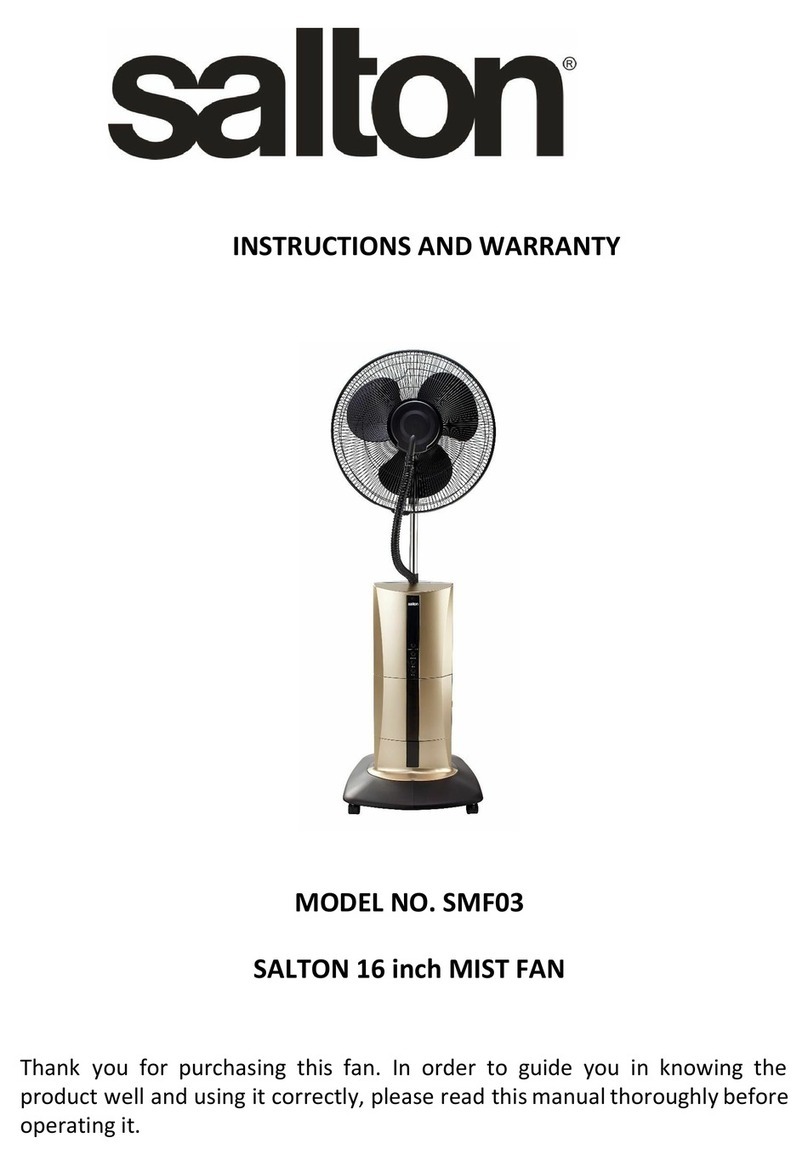 Salton SMF03 Installation guide