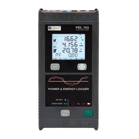 Chauvin Arnoux pel 102 User manual