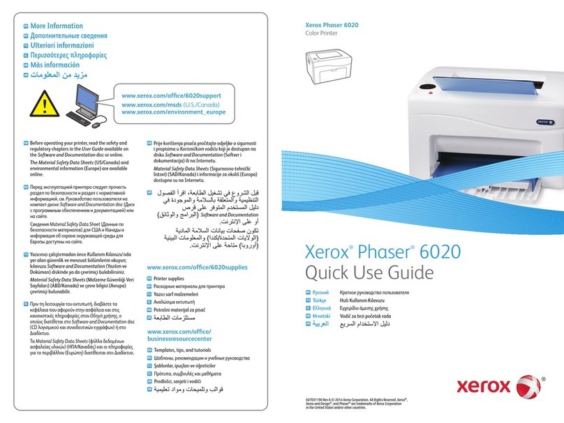 Xerox Phaser 6020 Operating manual