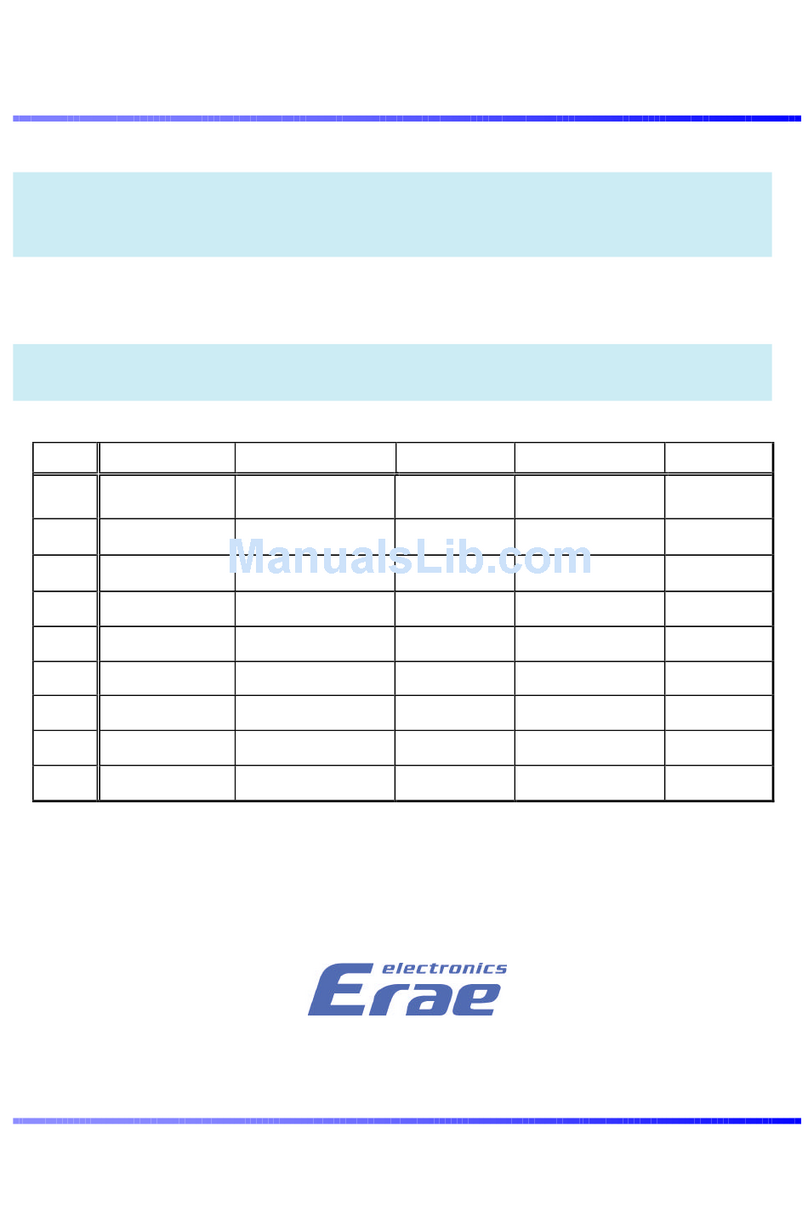 ERAE Electronics Industry EPT4220AP Technical & service manual