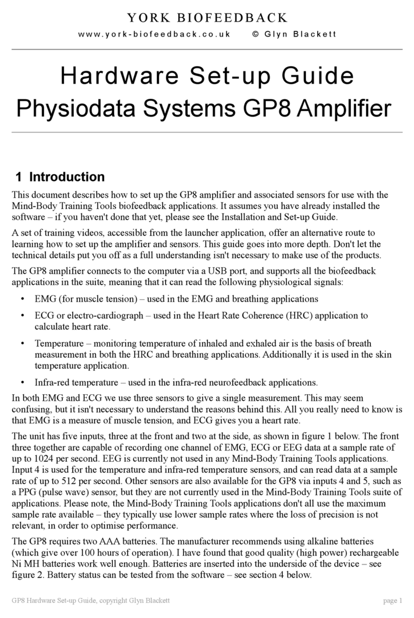 Physiodata Systems GP8 Setup guide