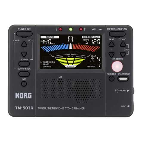 Korg TM-50TR User manual